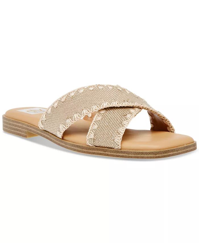 DV Dolce Vita Women's Miguel Crisscross Flat Slide Sandals - Macy's | Macy's
