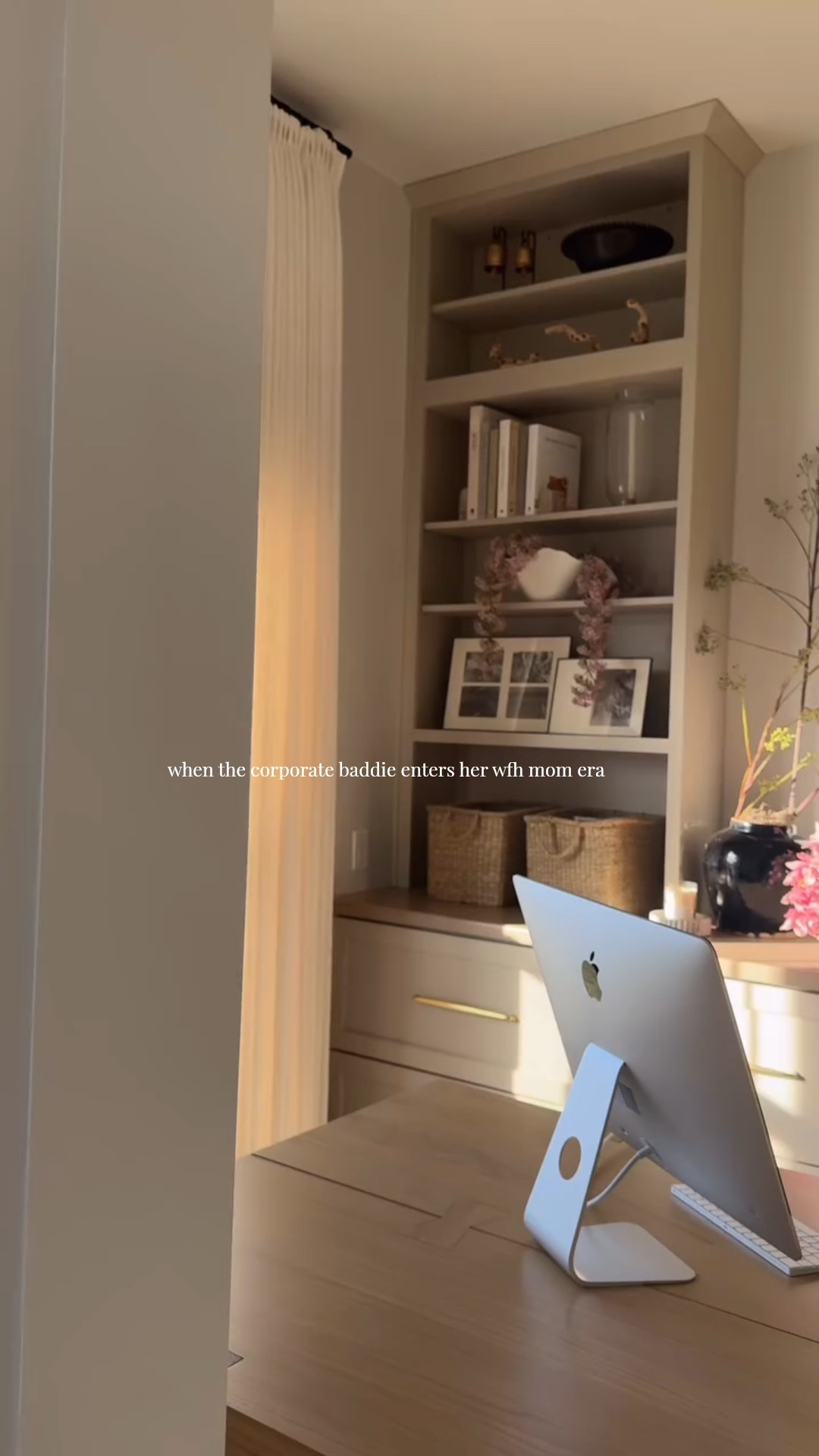 pov: you finally prioritize making your home office a place that sparks joy and creativity ✨

for real though, as i navigate my postpartum season i knew that my office needed some much needed TLC as i enter my working mom era and i knew i wanted a space that made me feel at peace but also inspired me to show up as my best self.

when designing my office makeover, i opted for a neutral color palette to relax me and organic textures to ground me.

let me know if you have any questions about this space or want links to anything {make sure you are following me if you want me to slide in your DMs} 💌