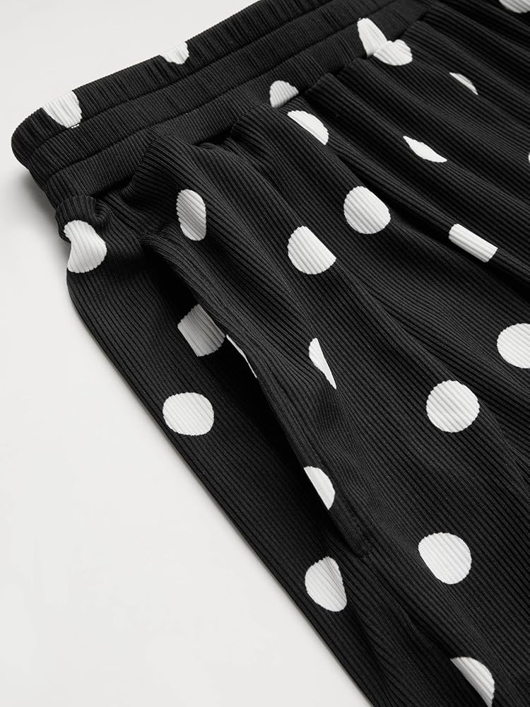 CIDER Palazzo Pants for Women Wide Leg Flowy Pants with Pockets Elastic Mid Waist Summer Beach Va... | Amazon (US)