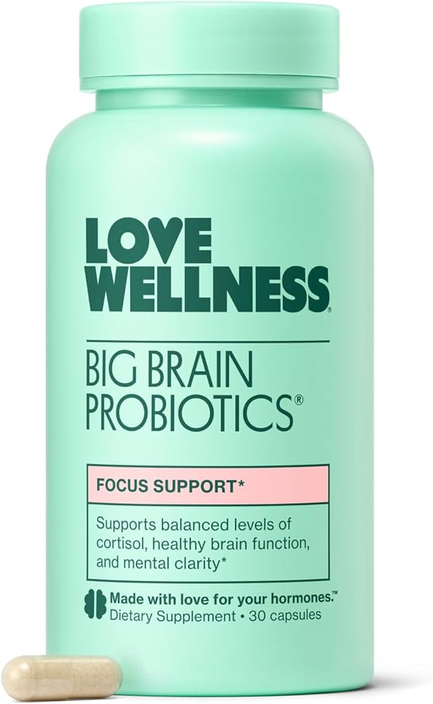 Love Wellness Big Brain Probiotics | Nootropics Brain Support Supplement | Brain Supplements for ... | Amazon (US)