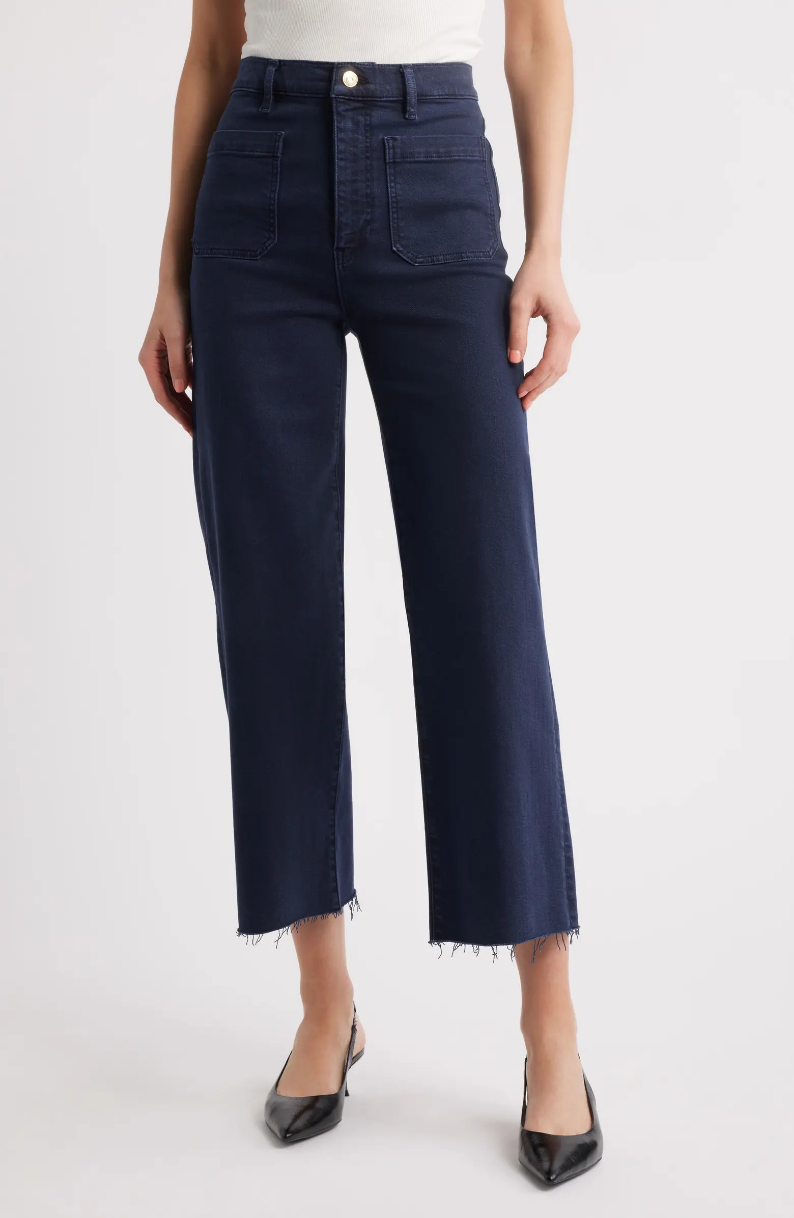 The Anchor High Waist Wide Leg Jeans | Nordstrom