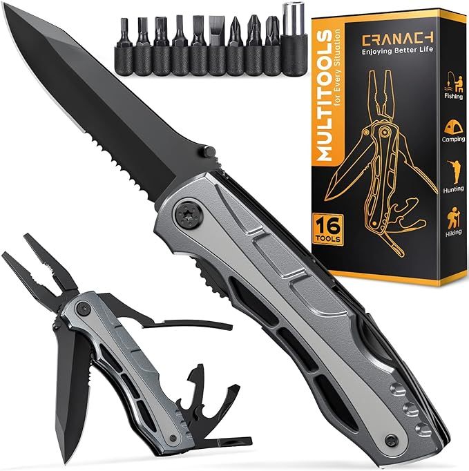 Father’s Day Gifts for Dad from Daughter Son Multitool Camping Knife, 16-in-1Survival Kit Fishi... | Amazon (US)