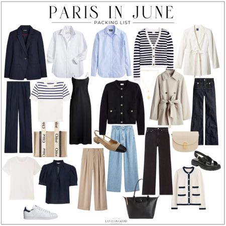 What To Pack For Paris In June 
Trousers
Silk Dress
Trench Coat
Sandals
Denim 
Travel Capsule 
Travel Outfit 

#LTKstyletip #LTKtravel #LTKover40