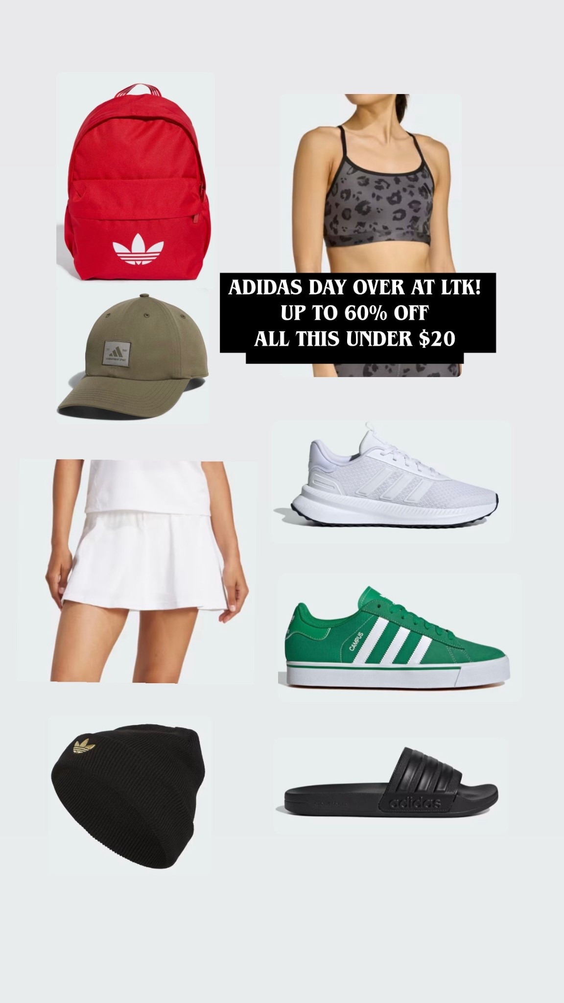 Adidas sale! Up to 60% off right now. All these items are under $20 today. #adidas #giftsunder20 

#LTKActive #LTKSaleAlert #LTKGiftGuide