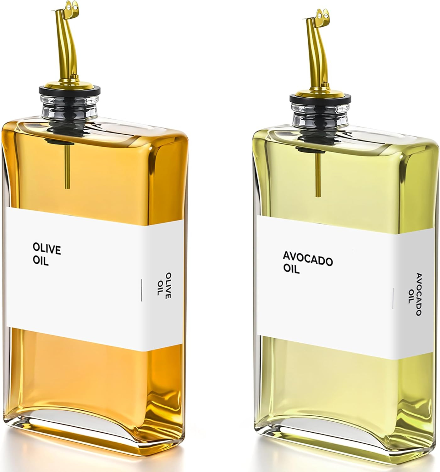 Olive Oil Dispenser Bottle - Includes 44 Kitchen Essential Labels - Cooking Oil Bottles for Kitch... | Amazon (US)