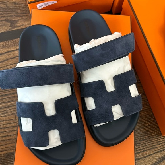 Brand new hermes blue chypre sandal 38 | Poshmark