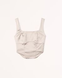 Satin Corset Top | Abercrombie & Fitch (US)