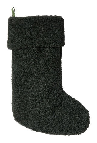 CANVASCANVAS Holiday Homecoming Collection Green Teddy Stocking, 18.5-in#151-9775-2 | Canadian Tire