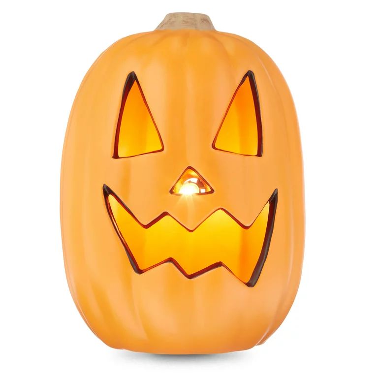 Way To Celebrate Halloween Light Up Pumpkin, Orange | Walmart (US)