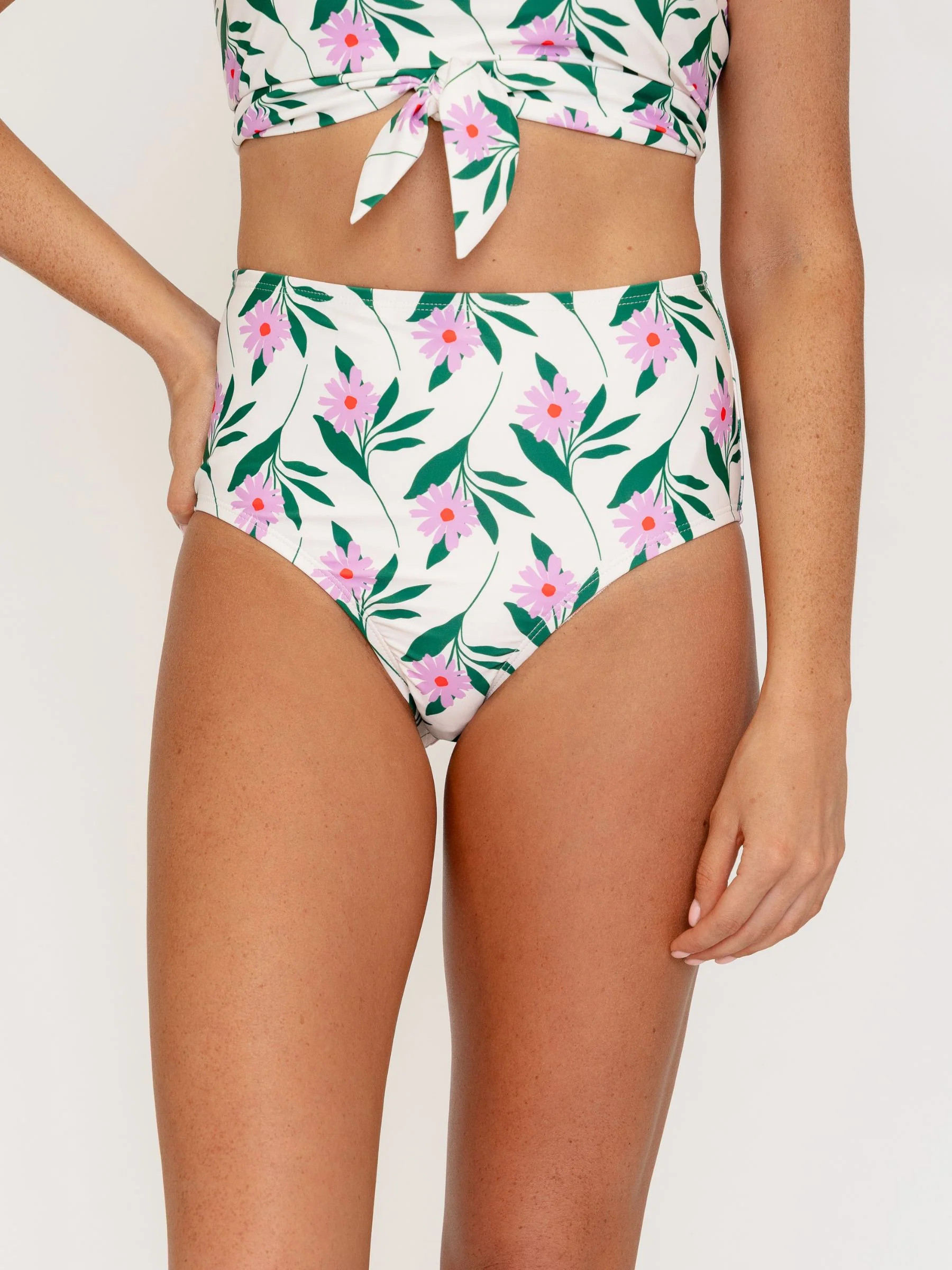 Lottie High-Waist Bottom | Lime Ricki