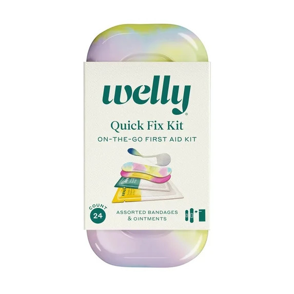 Welly First Aid Kit, Quick Fix Kit for On the Go, Colorwash Patterns, Assorted Bandages and Ointm... | Walmart (US)