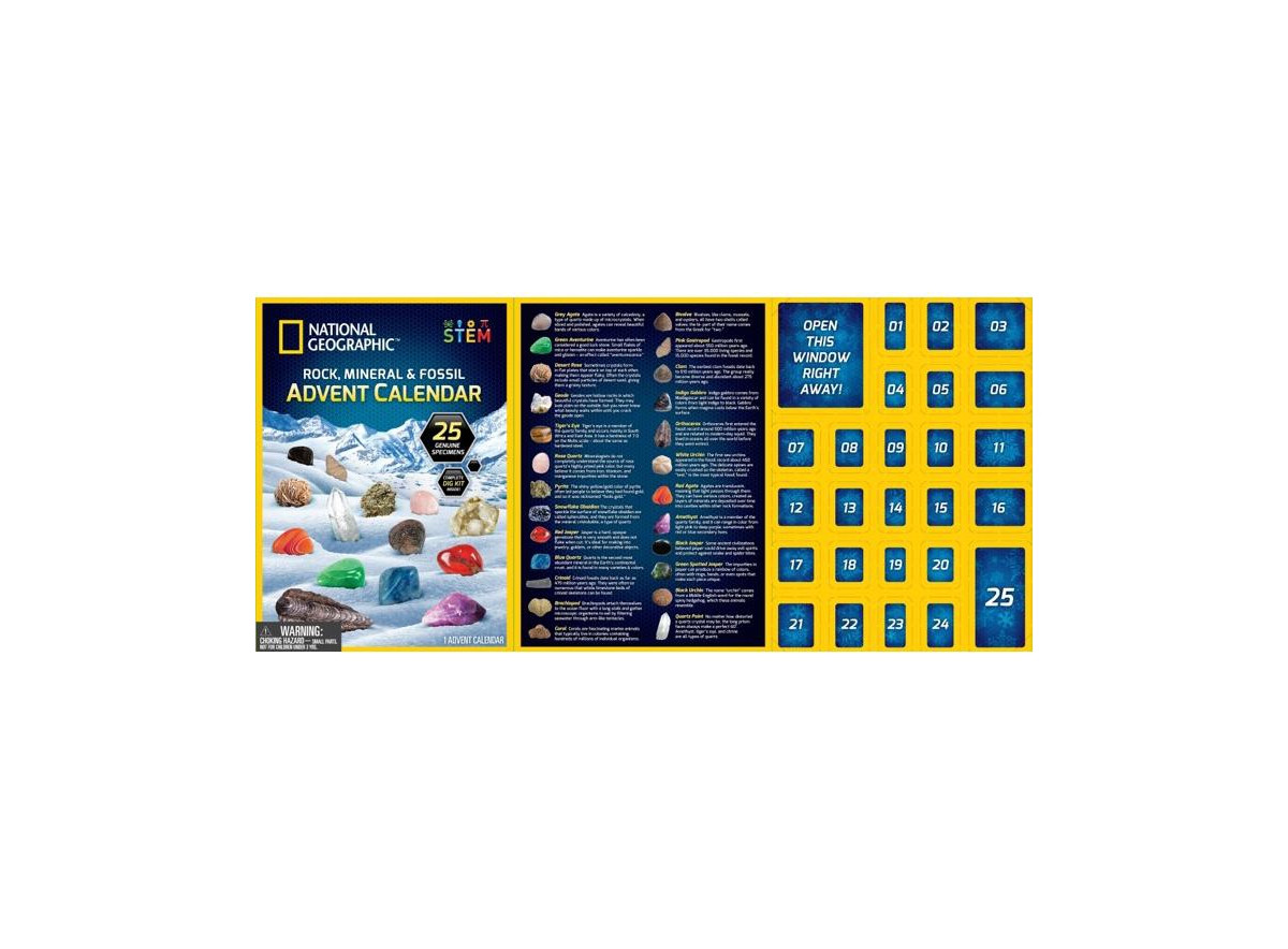 National Geographic Rock, Mineral Fossil Advent Calendar | Macys (US)