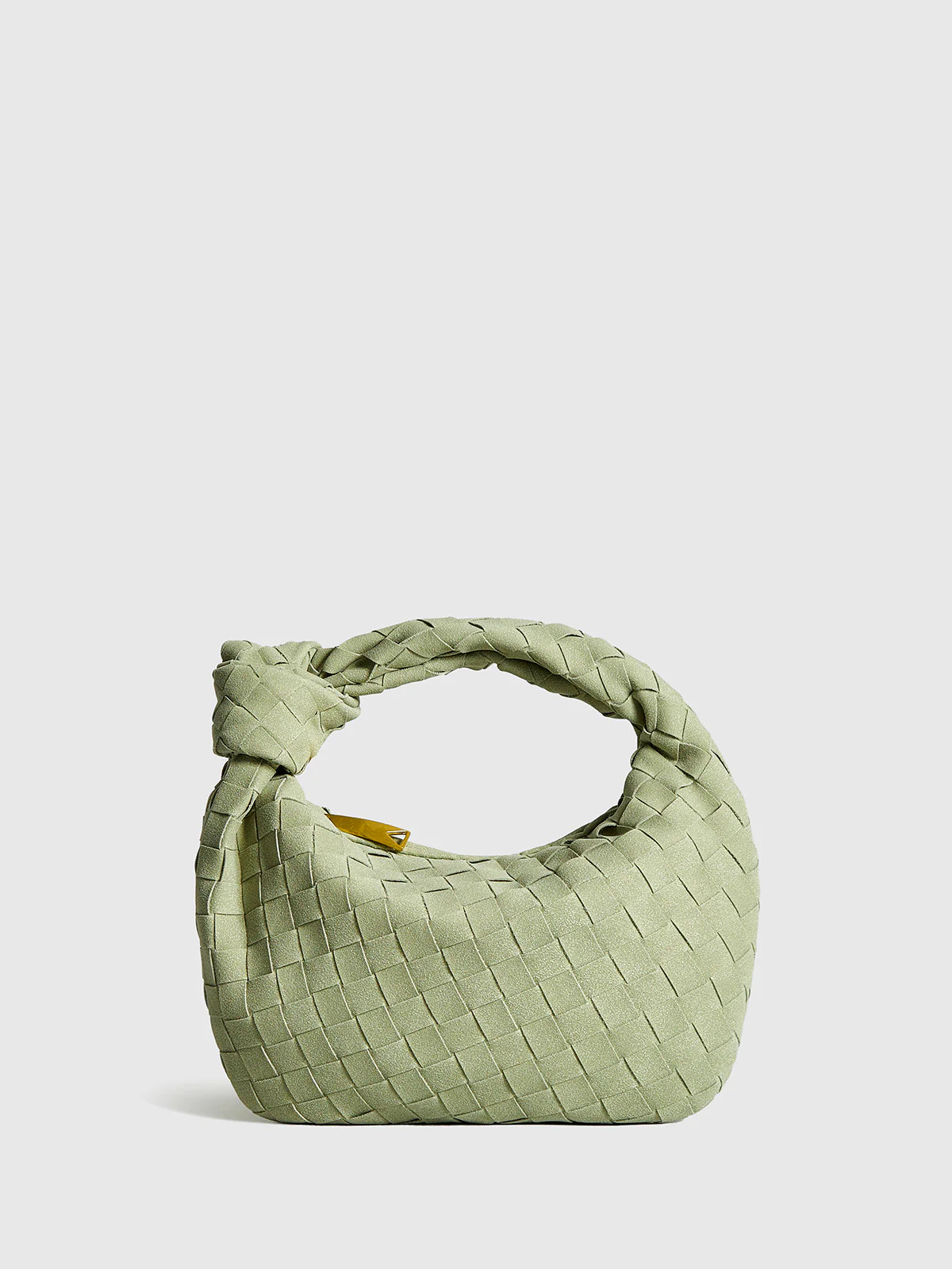 Rounded Woven Knotted Bag | Commense