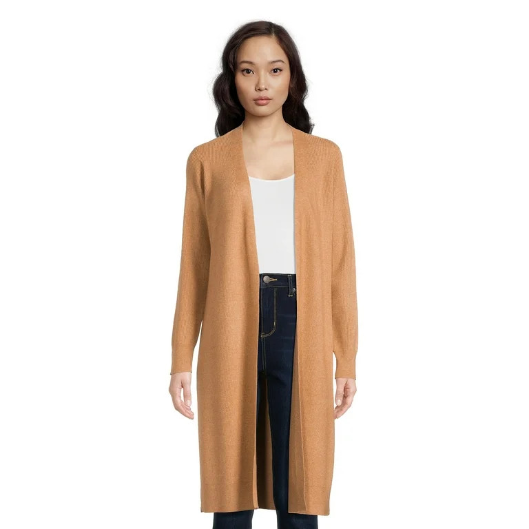 Time and Tru Women's Ribbed Duster, Sizes XS-3XL - Walmart.com | Walmart (US)