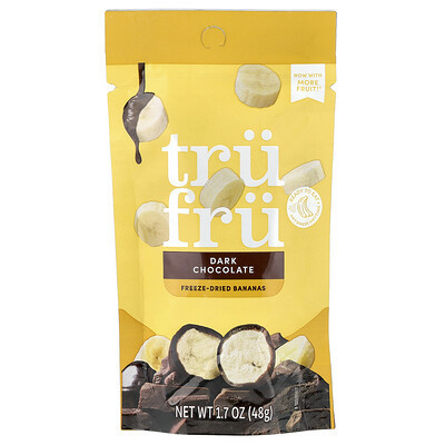 Tru Fru, Freeze-Dried Bananas, Dark Chocolate, 1.7 oz (48 g) | iHerb
