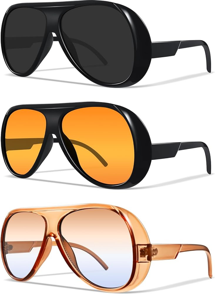 Aviator Sunglasses for Women Retro Oversized Square Sun Glasses for Outdoor Sporting Driving UV40... | Amazon (US)