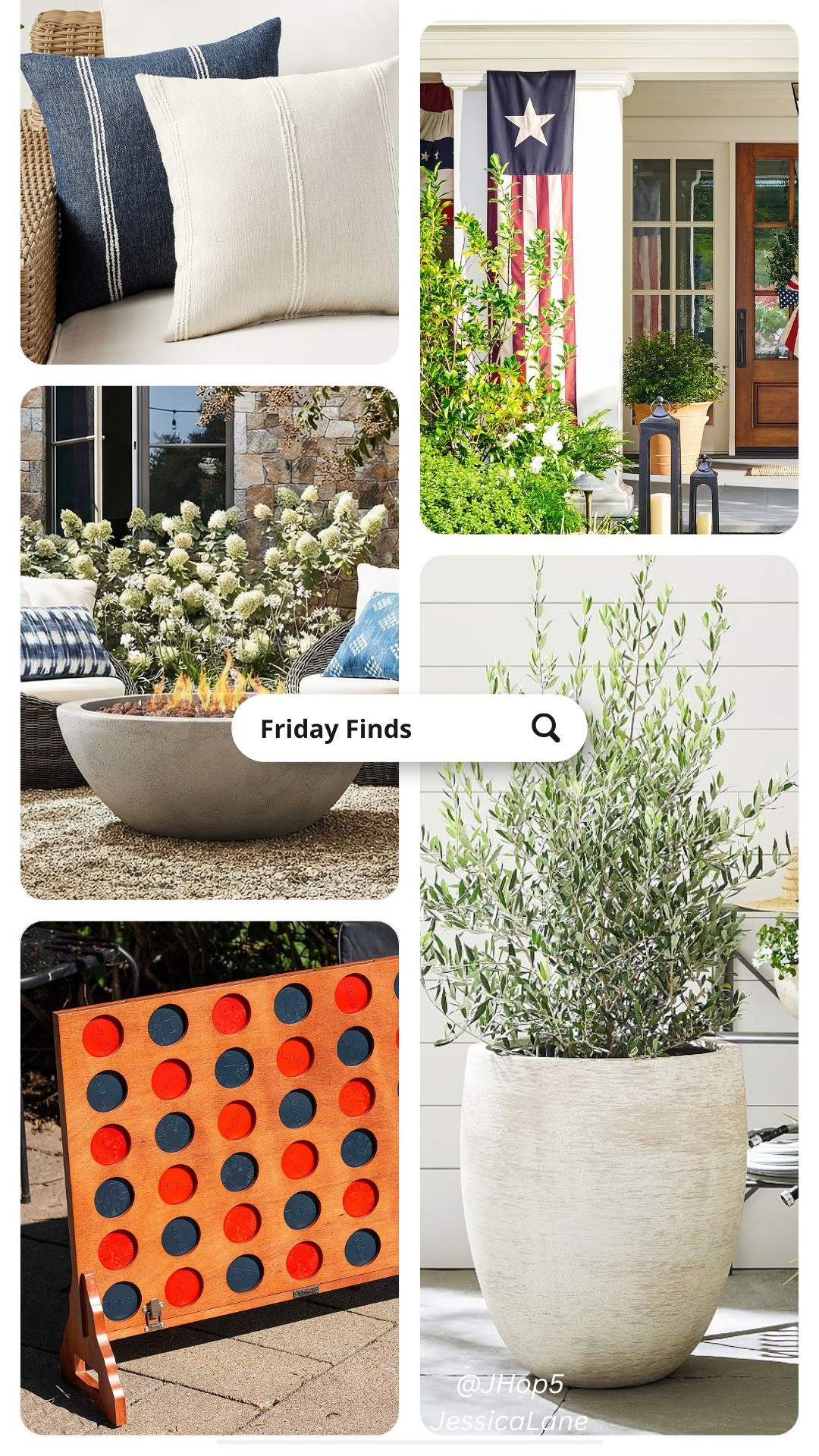 Elevate your outdoor living space with these Pottery Barn finds, featuring patriotic banners, cozy fire pits, and giant backyard games for endless summer fun. These textured pillows and statement planters add the perfect finishing touch to any patio or porch.#PotteryBarn #OutdoorLiving #SummerDecor #BackyardDesign

#LTKSeasonal #LTKHome #LTKSaleAlert