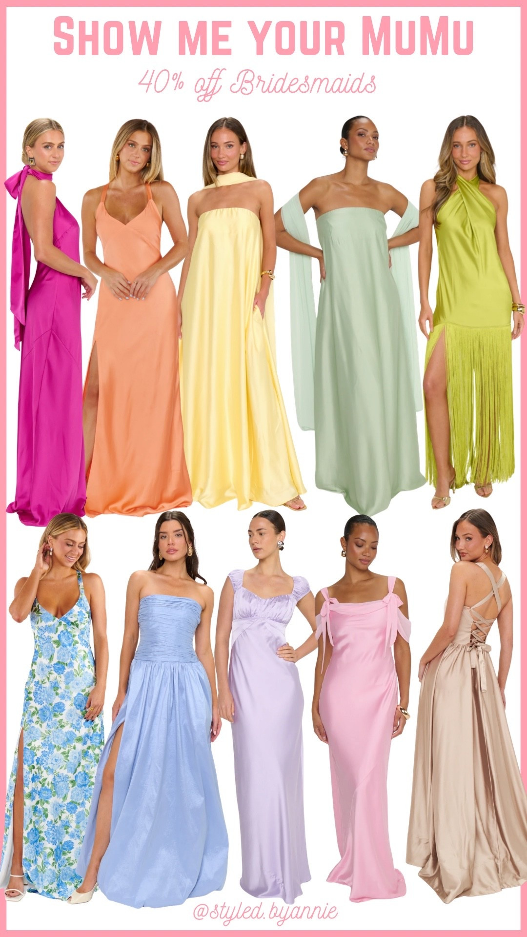 40% off showmeyourmumu bridesmaids!! Code: RSVP

#sale #weddingsale #bridesmaidsdress #bridesmaids #weddingdress #springwedding #summerwedding

#LTKSaleAlert #LTKSeasonal #LTKWedding