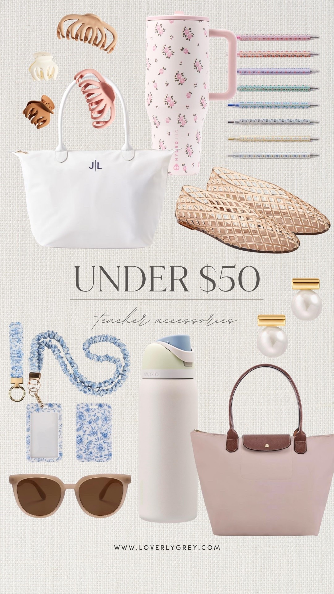 If you’re headed back to school in these next few weeks, these affordable, chic finds are for you!

Loverly Grey, teacher accessories, teacher finds, under 50