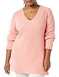 Amazon.com: Goodthreads Women's Cotton Shaker Stitch Deep V-Neck Sweater, Dark Green Heather, Sma... | Amazon (US)