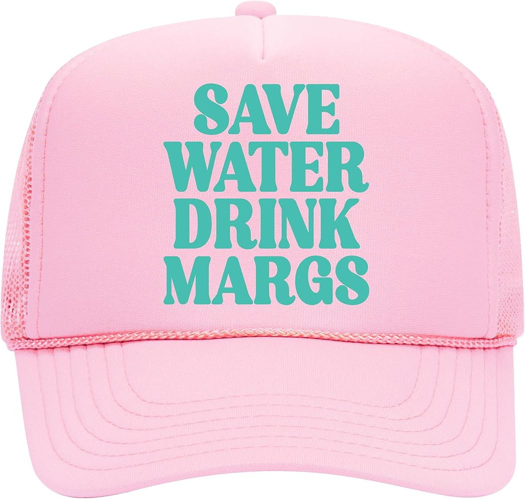 Save Water Drink Margs Trucker Hat | Margarita Tequila Drinking Funny Cute Drinks | Premium Foam ... | Amazon (US)