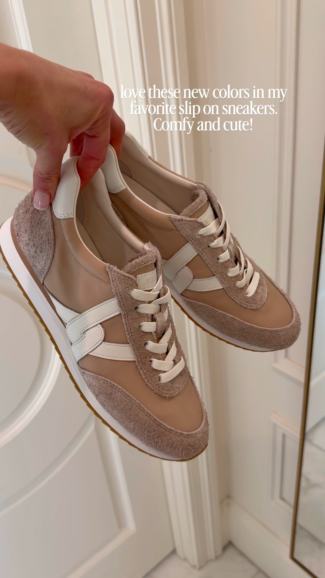 Fall slip on sneakers