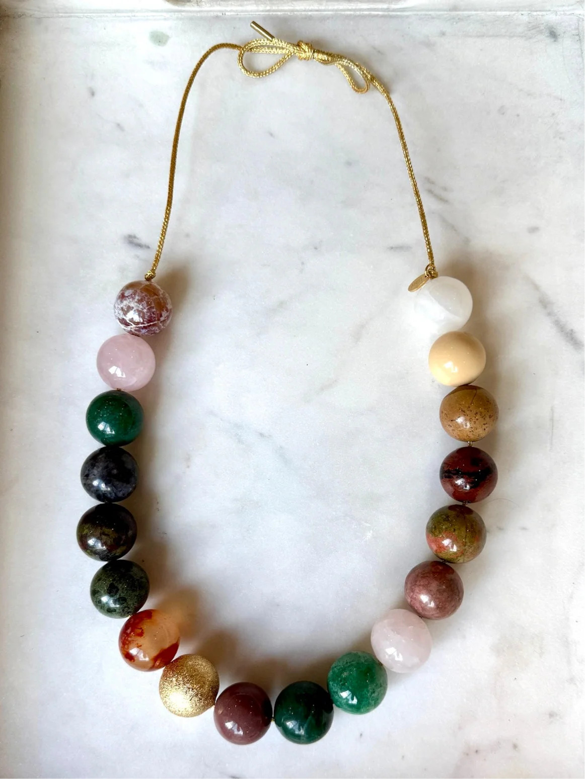 Prism Royale Bubblegum Beaded Necklaces | La Lumiere NY