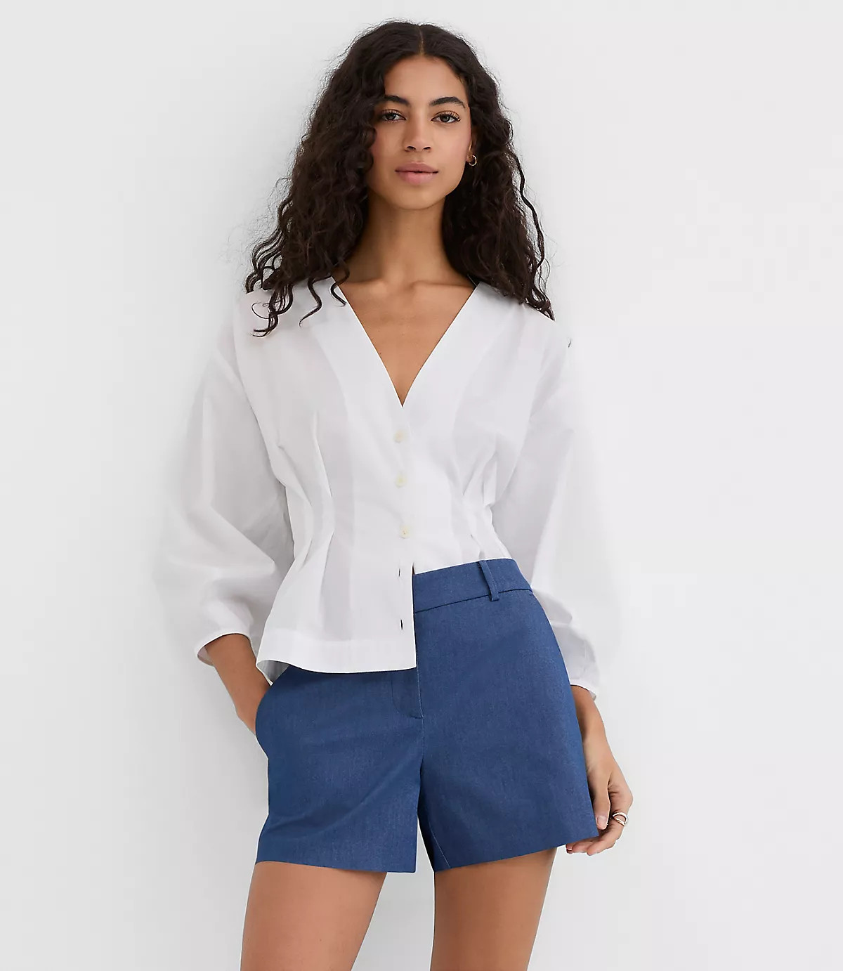 Riviera Shorts in Refined Denim | LOFT