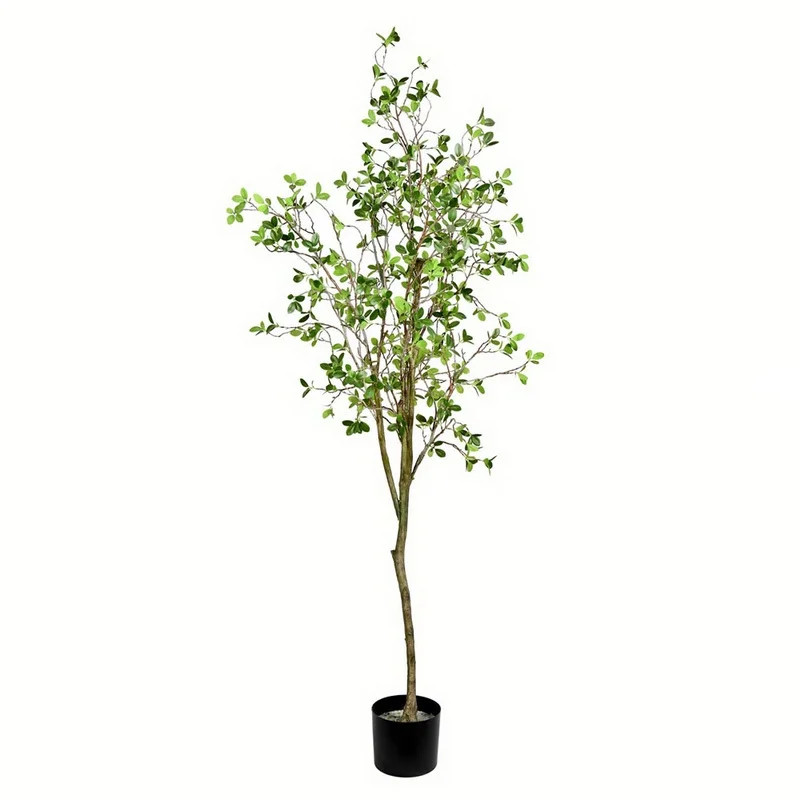 Vickerman 604397 - 72" Potted Milan Leaf Tree (FU191672) Generic Home Office Tree | Walmart (US)