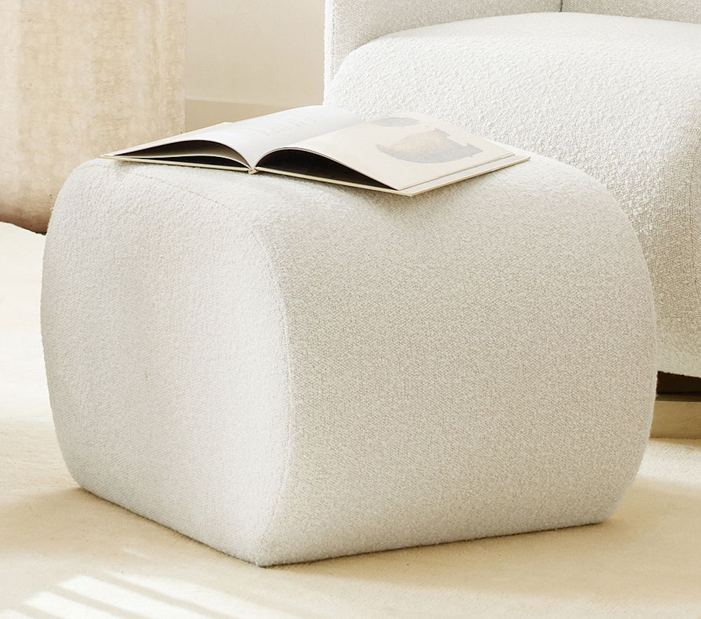 Mia Upholstered Ottoman | Pottery Barn Kids