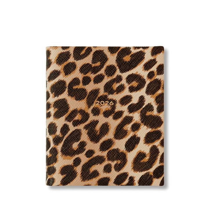 2026 Premier Daily Fashion Journal in Panama in leopard | Smythson | Smythson