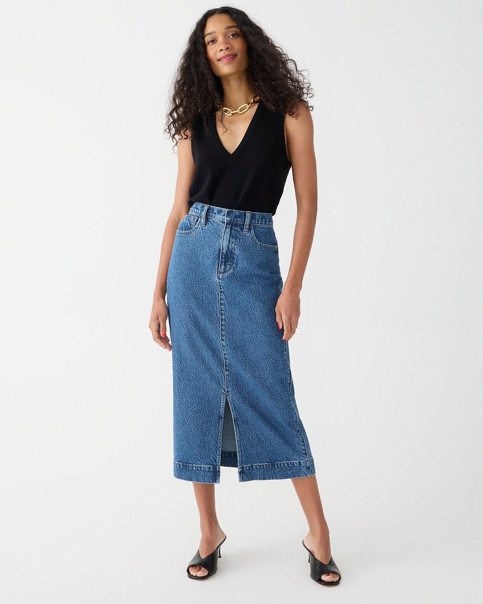 J crew denim skirt sales
