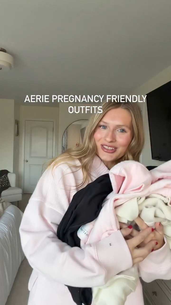 Aerie is the only place you need to shop for pregnancy & postpartum. I’m highly impressed! 🤍 @aerie 

#aerie #pregnancyoutfit #pregnant #aerietryon #pregnancyfashion