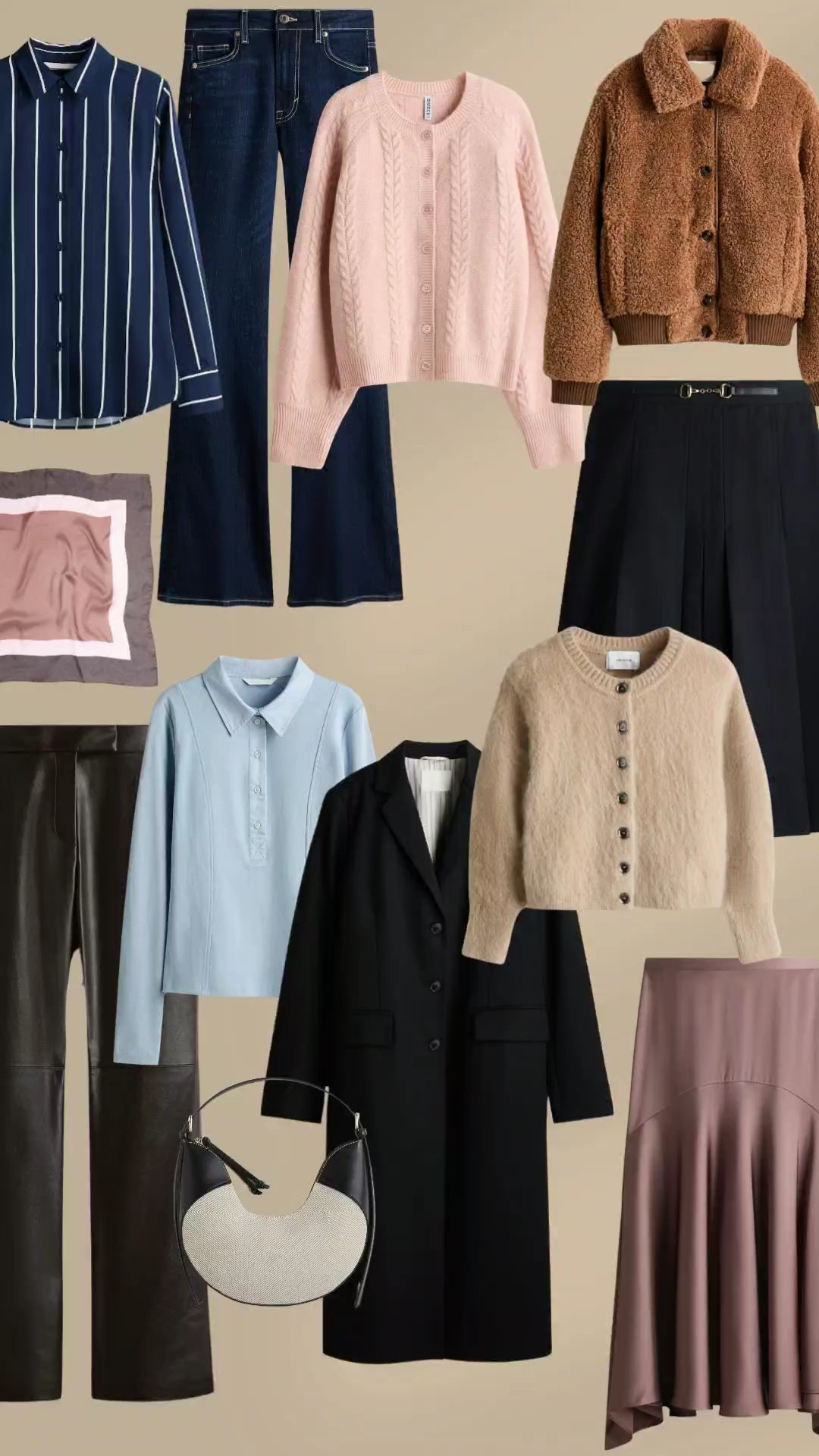 H&M winter styles. Style inspiration. Jeans. Button up. Sweater. Trench coat. Sweater dress. Mules. Fair isle sweater. Leather coat. Leopard print belt. Cardigan. Bootcut denim. Polo sweater. Winter coat. Leather skirt. Wool coat. Pink sweater. Mules. Suede pants. Turtleneck sweater. Floral dress. Collared sweater. Faux fur coat. Slip dress. Sherpa coat. Lace top. Silk scarf. Stiletto boots. Leather pants. Wool skirt. Teddy coat. 

#LTKSeasonal #LTKSaleAlert #LTKFindsUnder100