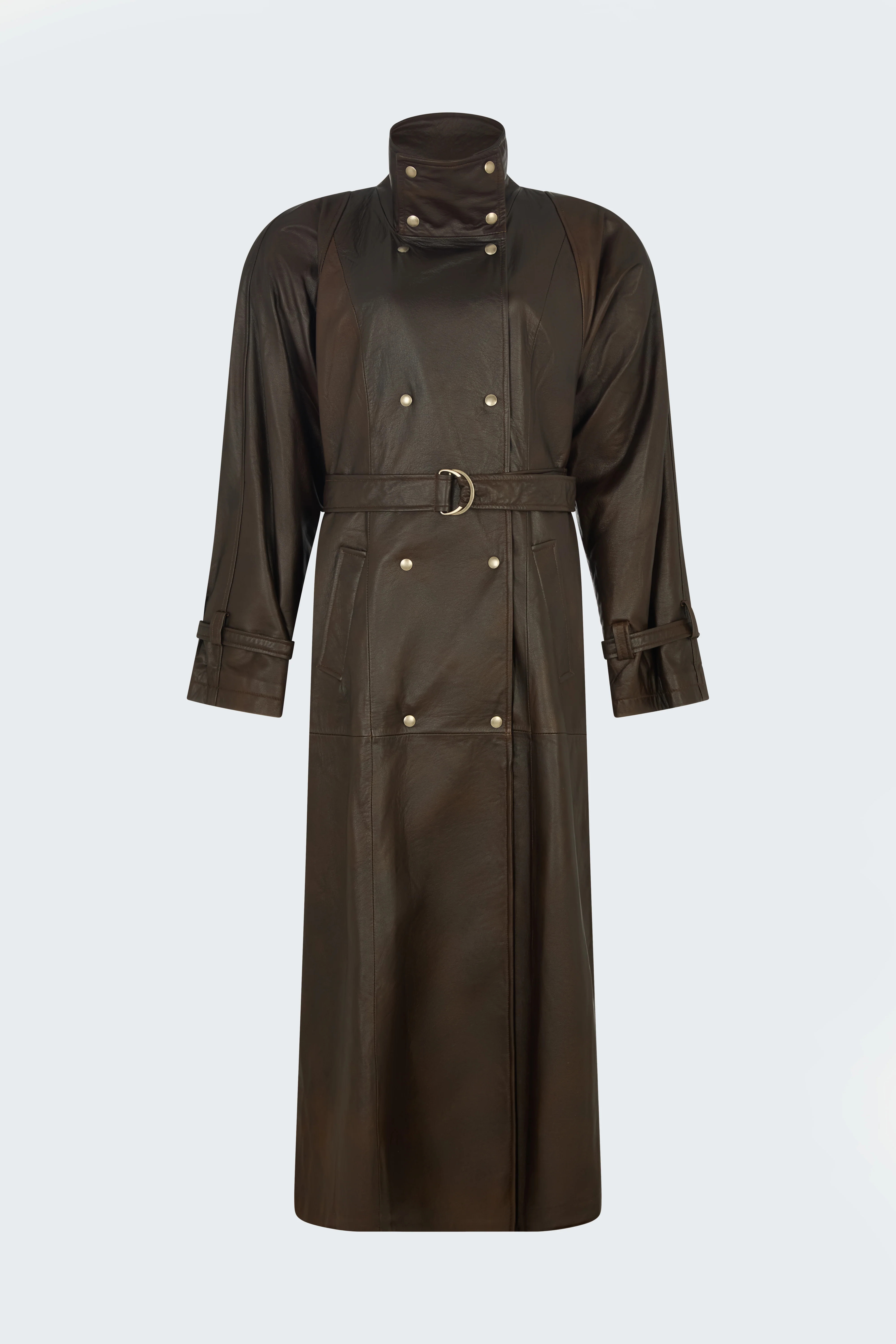 Ivy Leather Trench Coat | DUCIE