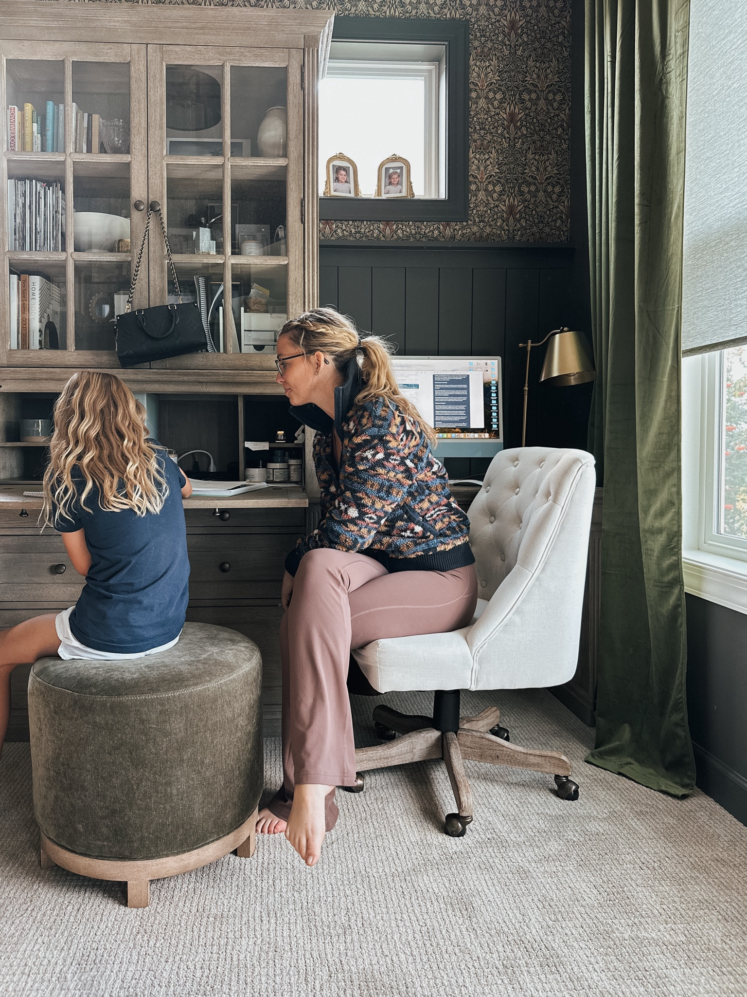 Working & schooling from home has been such an easy transition now that I have my office built out with Pottery Barn! From the swivel stool (movement for kiddos with adhd) to the organization of the desk and cabinets, it holds all of our necessary items for both school & my interior design business! 

Pottery Barn
Home Office 
Homeschool Desk 
Transitional Furniture 

#LTKHome #LTKFallSale #LTKStyleTip