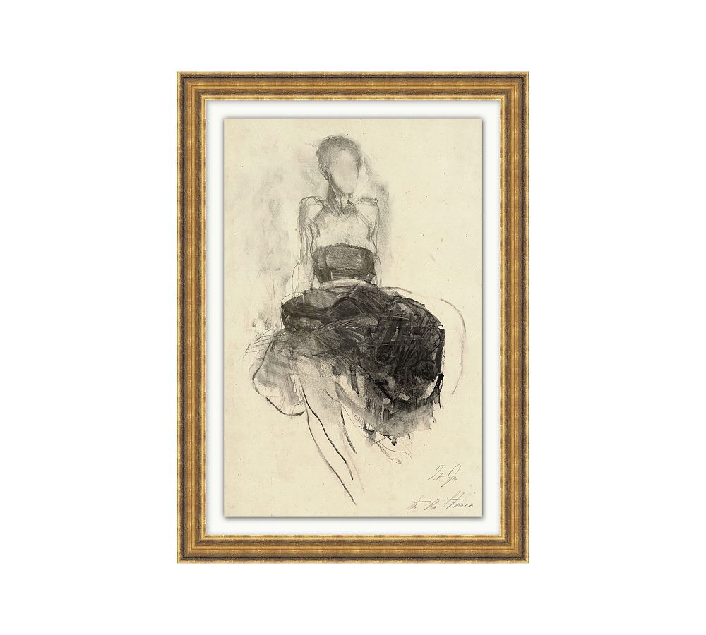Femme Posture Framed Print | Pottery Barn (US)