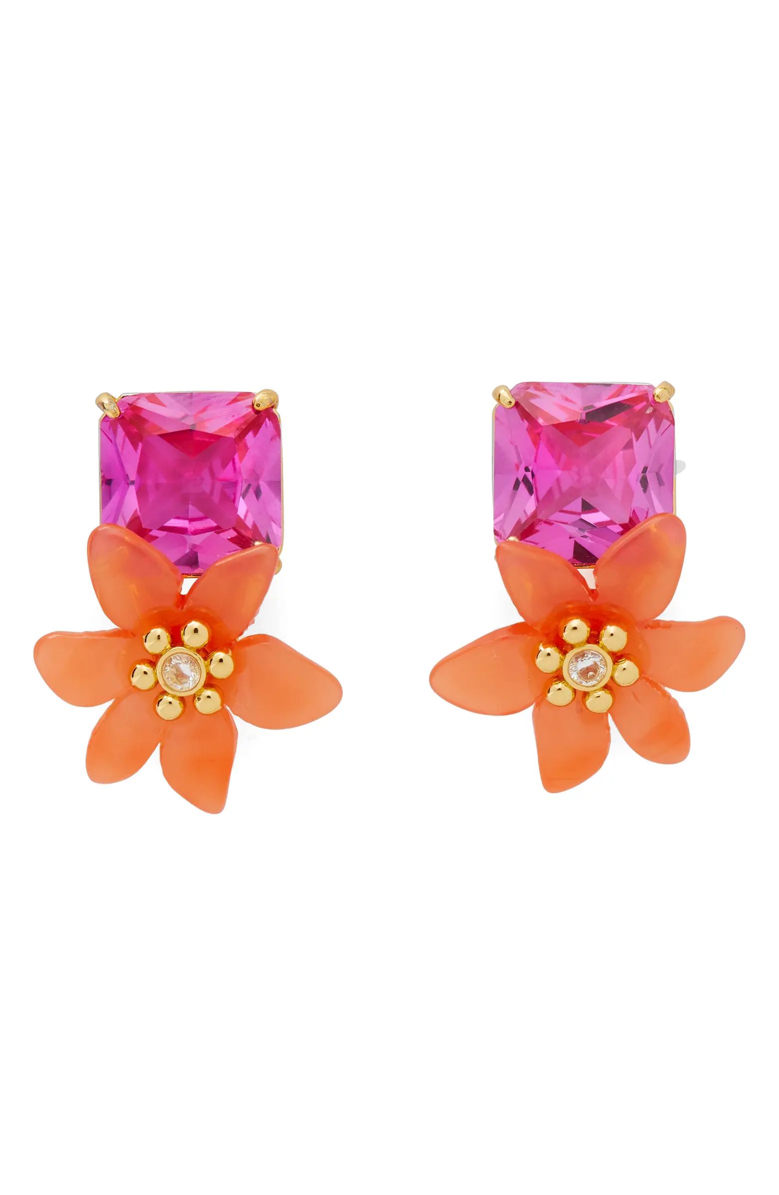 floral statement stud earrings | Nordstrom