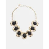 Scoop Statement Stone Necklace, Black, Gold-Tone | Walmart (US)
