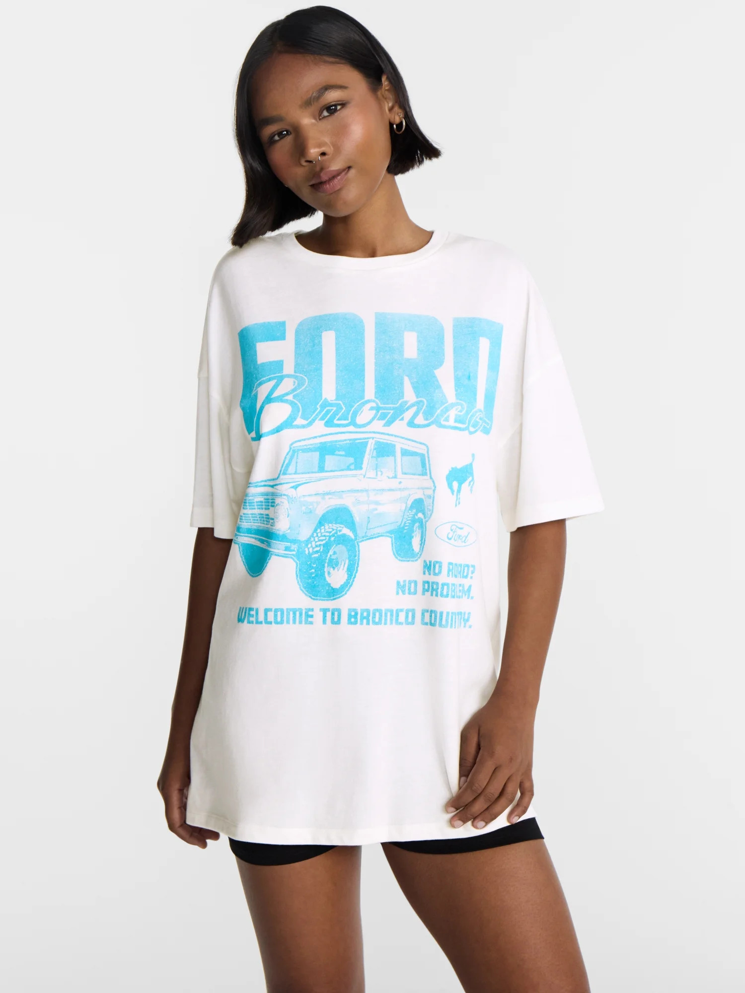 No Boundaries Ford Bronco Country Graphic Boyfriend Tee, Women's XXS-XXL | Walmart (US)