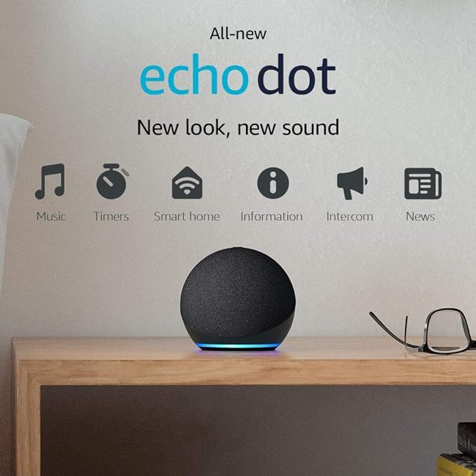 All-new Echo Dot (4th Gen) | Smart speaker with Alexa | Charcoal | Amazon (US)