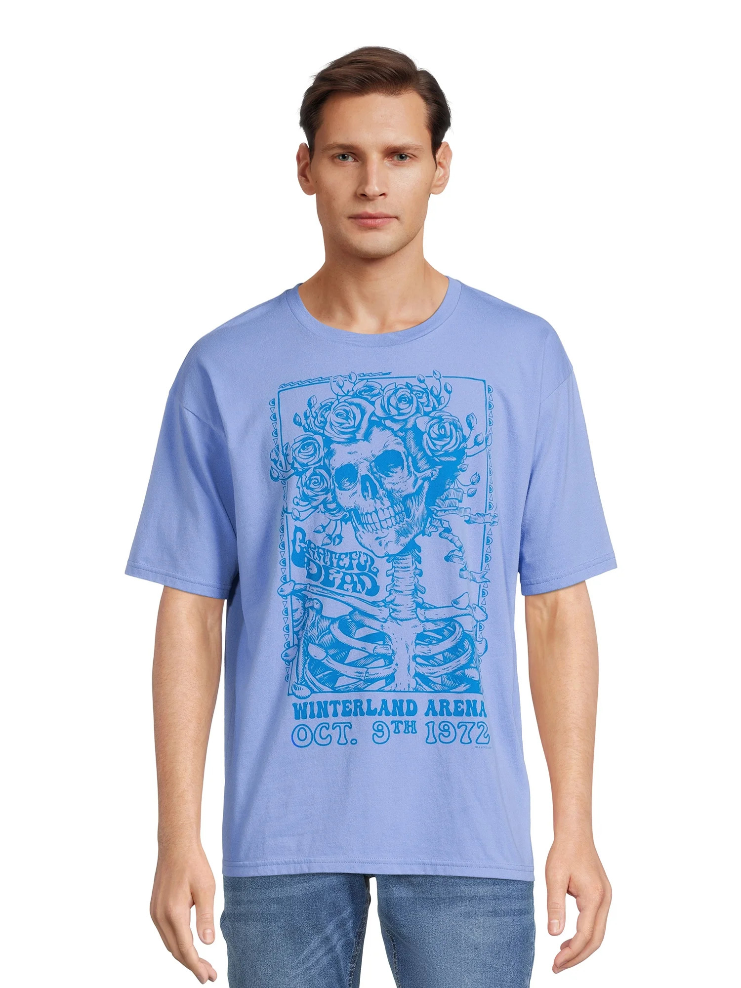 Grateful Dead Men's & Big Men's Oversize Graphic Tee, Sizes up to 3XL | Walmart (US)