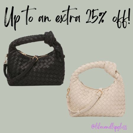 Up to an extra 25% off shoes and purses including these pretty woven bags. Price drops at checkout. Log in for free ship. 

#LTKfindsunder50 #LTKsalealert #LTKstyletip