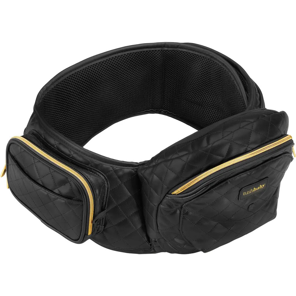 Tushbaby Quilted Faux Leather Hip Seat Carrier in Vegan Leather at Nordstrom | Nordstrom