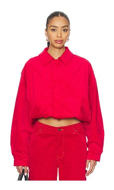 LIONESS Kenny Bomber Jacket in Crimson from Revolve.com | Revolve Clothing (Global)