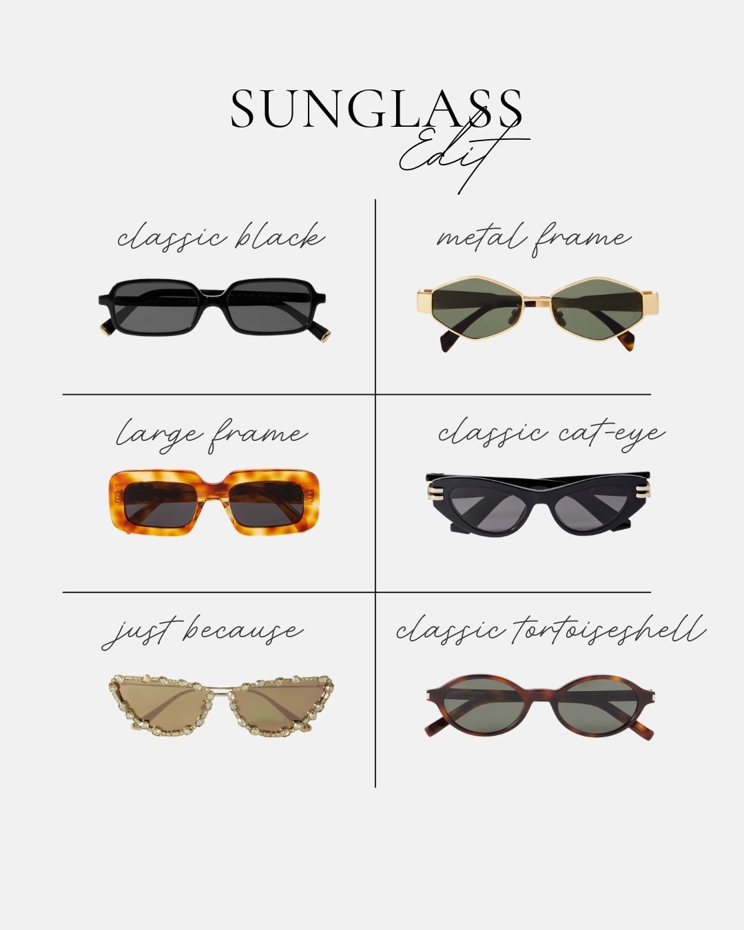 What’s in my wardrobe 🕶️ sharing all the pieces I own and love. The Sunglasses Edit

#LTKstyletip #LTKsummer #LTKaustralia