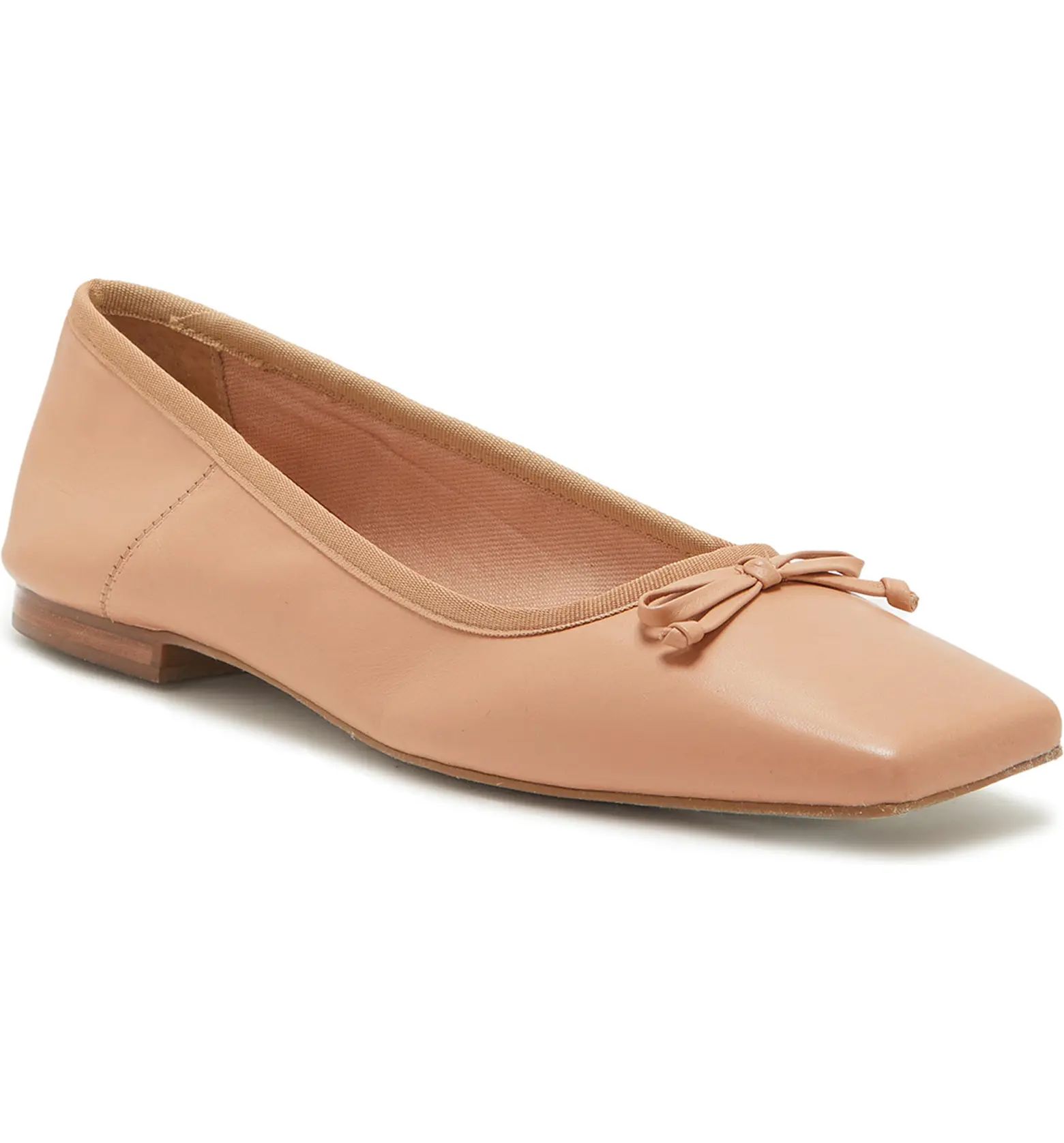 Vince Camuto Elanndo Square Toe Ballet Flat | Nordstrom | Nordstrom