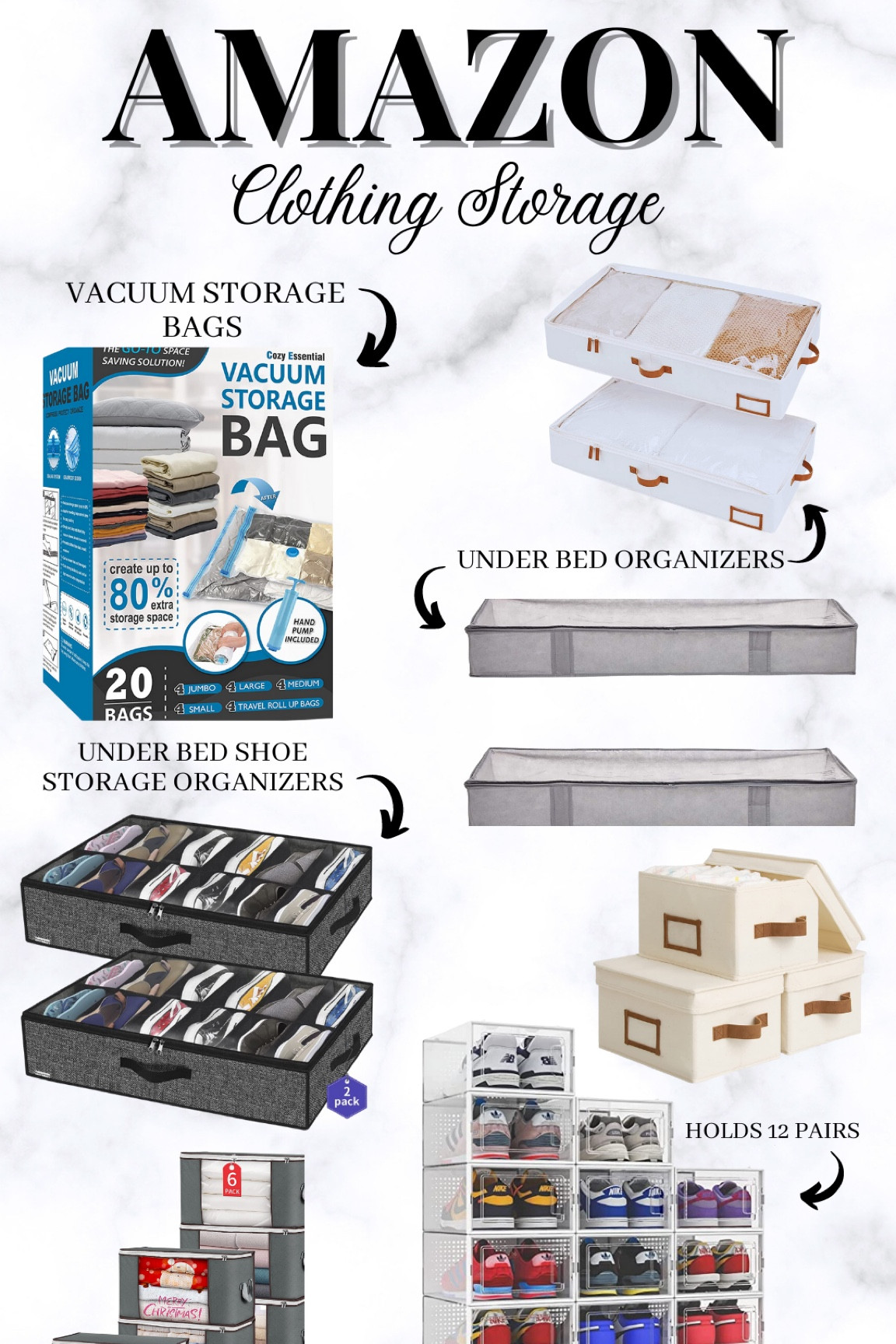 Amazon Closet Organization finds! Shop the pic below and follow Make It with Micah for more! 

Spring cleaning; clothing storage; closet organization; declutter. 

#LTKunder50 #LTKFind #LTKhome