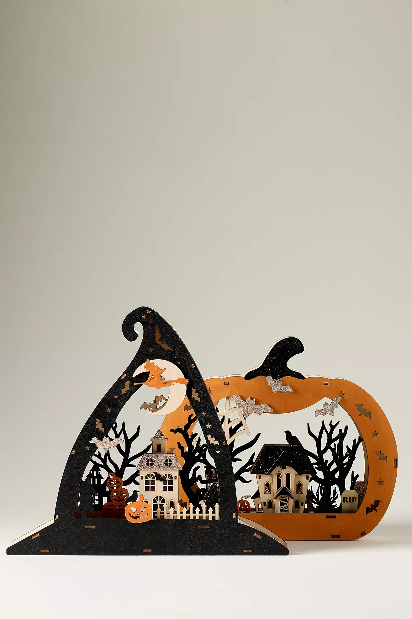 Ghostly Light-Up Mantle Decor | Anthropologie (US)