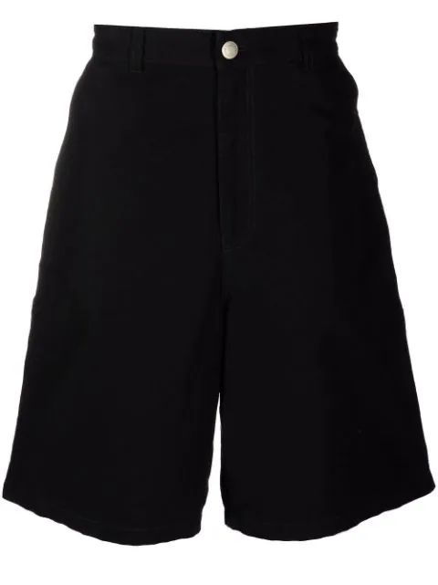 AMI Paris wide-leg Cotton Shorts - Farfetch | Farfetch Global